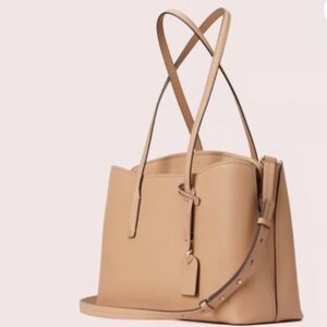 NWOT Kate Spade New York "Margaux" Large Leather Convertible Satchel Bag